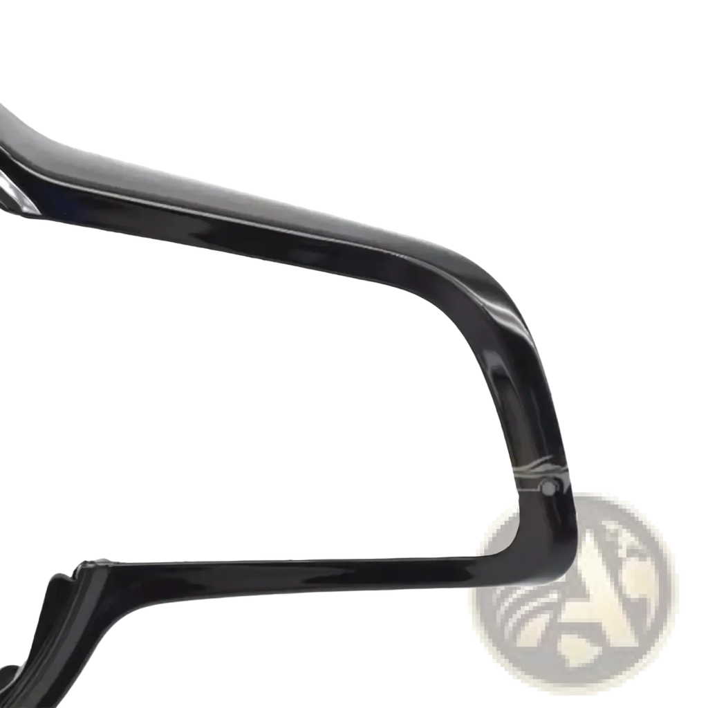 Black glossy plastic car side mirror housing showing the back side for vw golf 7 mk7 gti steering wheel trim
