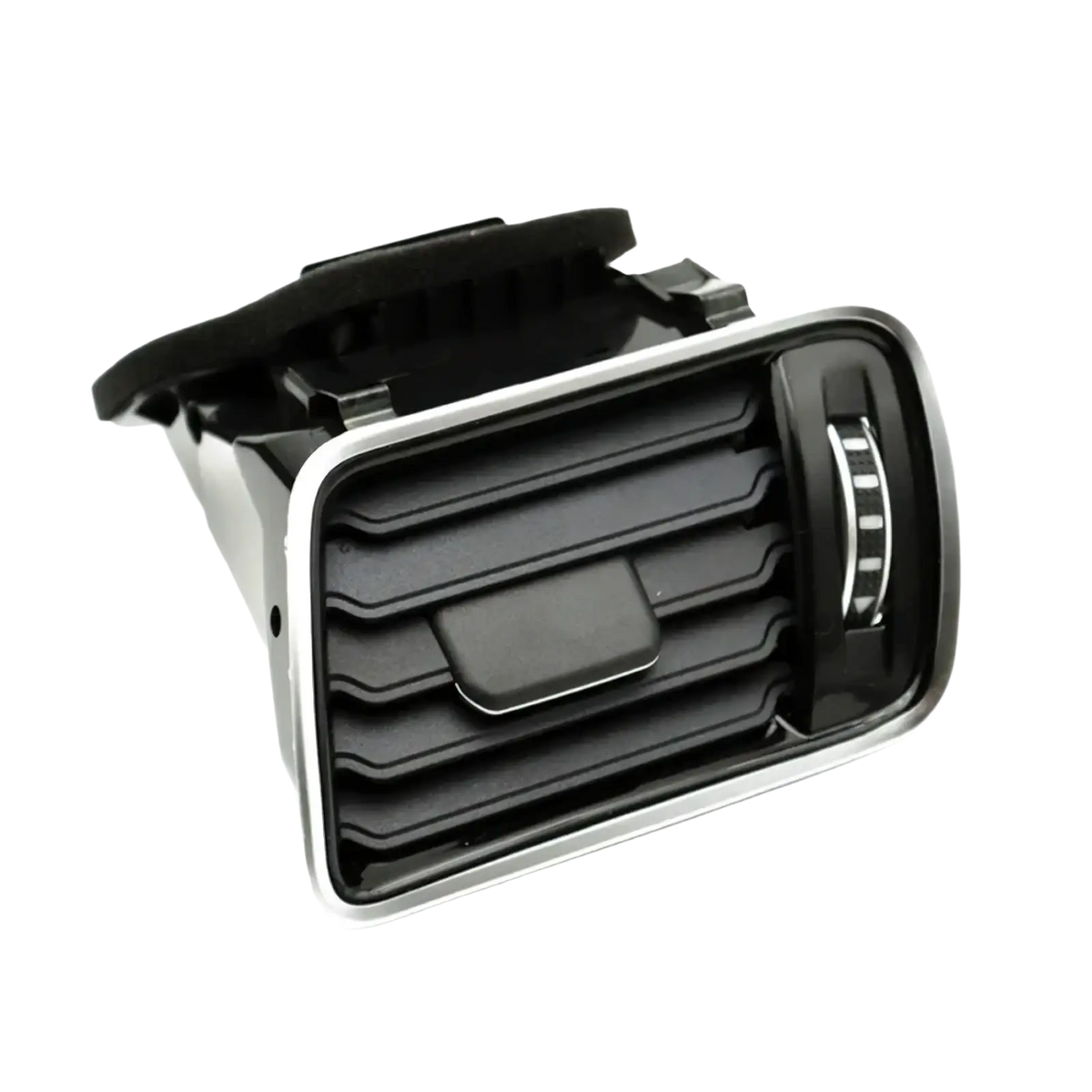 Vw passat b6 b7 front air vent replacement set in black and silver with sleek horizontal slats and adjustable dial