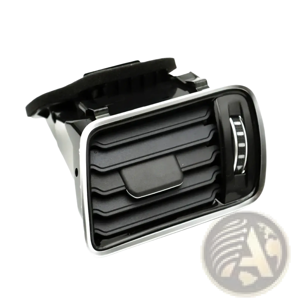 Vw passat b6 b7 front air vent replacement set in black and silver with sleek horizontal slats and adjustable dial