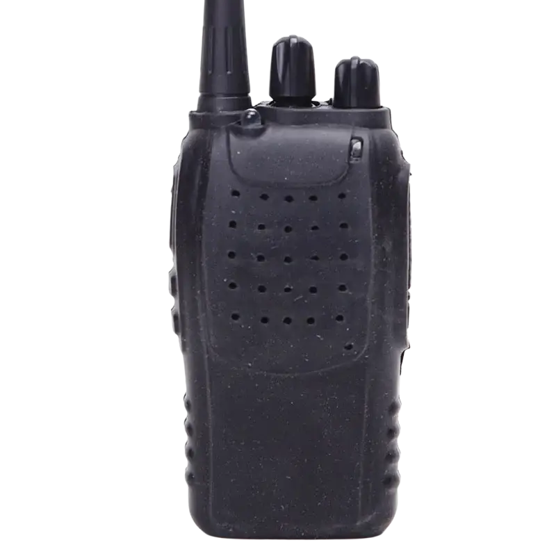 Black silicone walkie talkie case for baofeng bf 888s with textured grip and ventilation for radio walkie talkie use