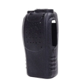 Black rubberized silicone case for baofeng bf 888s walkie talkie with textured grip and ventilation holes for radio walkie talkie