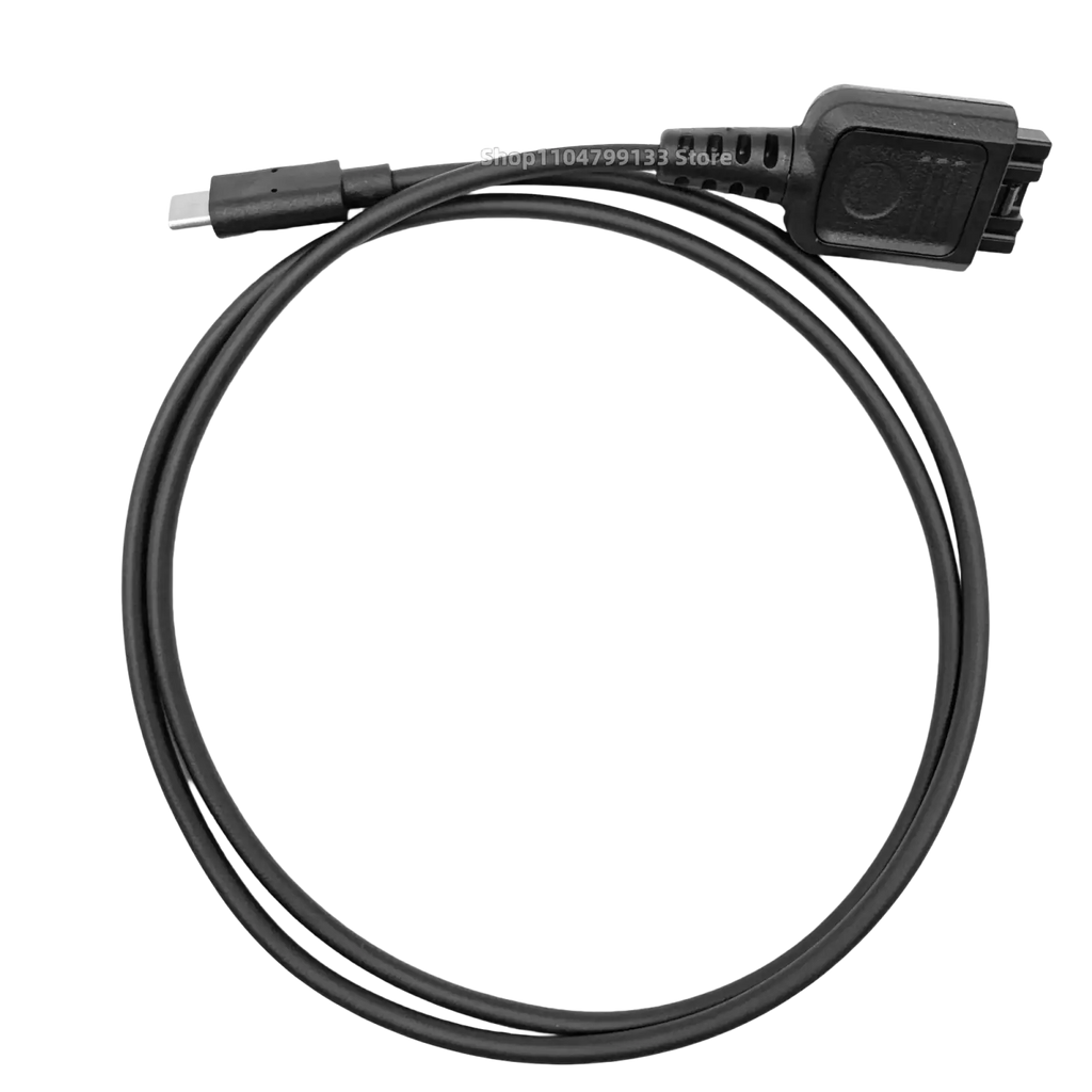 Black usb-c to proprietary connector cable for walkie talkie charging compatible with motorola devices