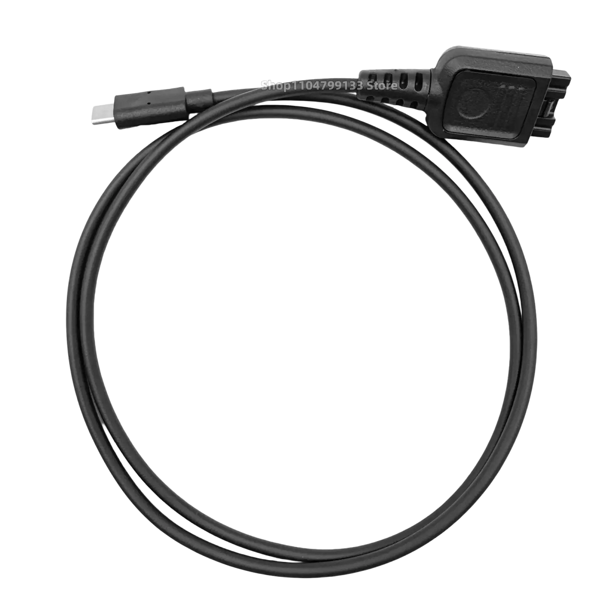 Black usb-c to proprietary connector cable for walkie talkie charging compatible with motorola devices