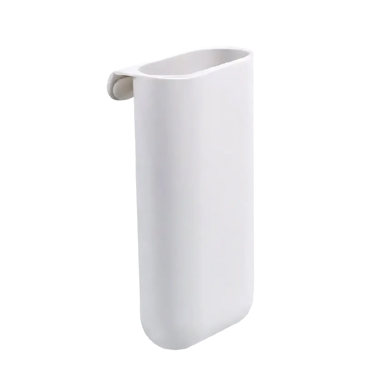 White silicone wall mounted desk organizer storage box with sleek minimalist umbrella holder design