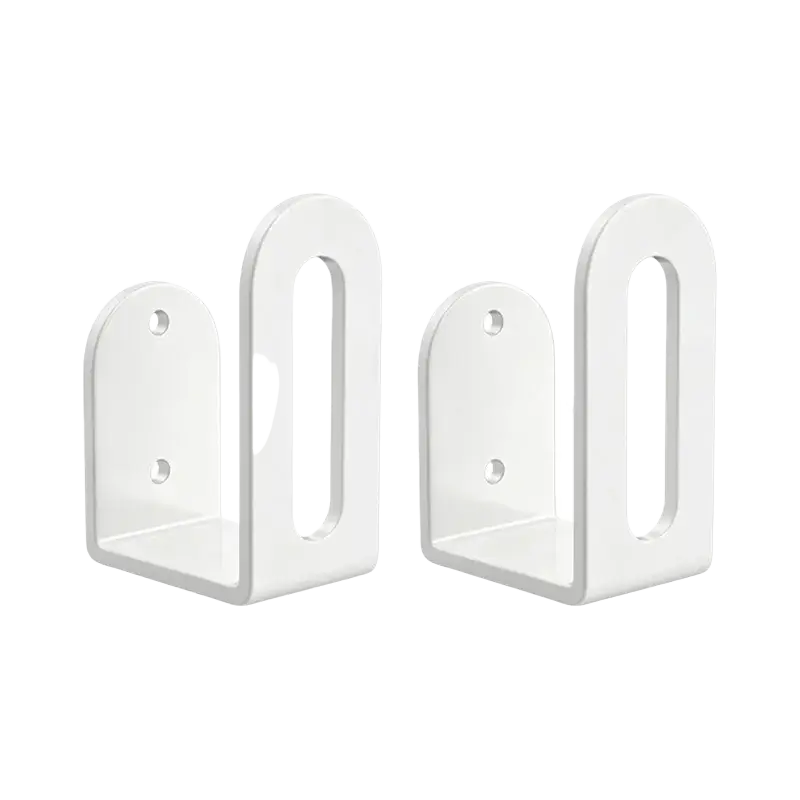 White plastic wall-mounted bookshelf brackets for router storage box with efficient heat dissipation and wall-mounted design