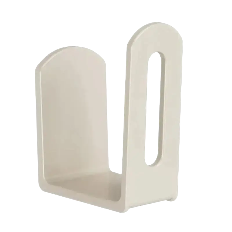 Off-white plastic wall-mounted router storage box with heat dissipation and sleek minimalist design