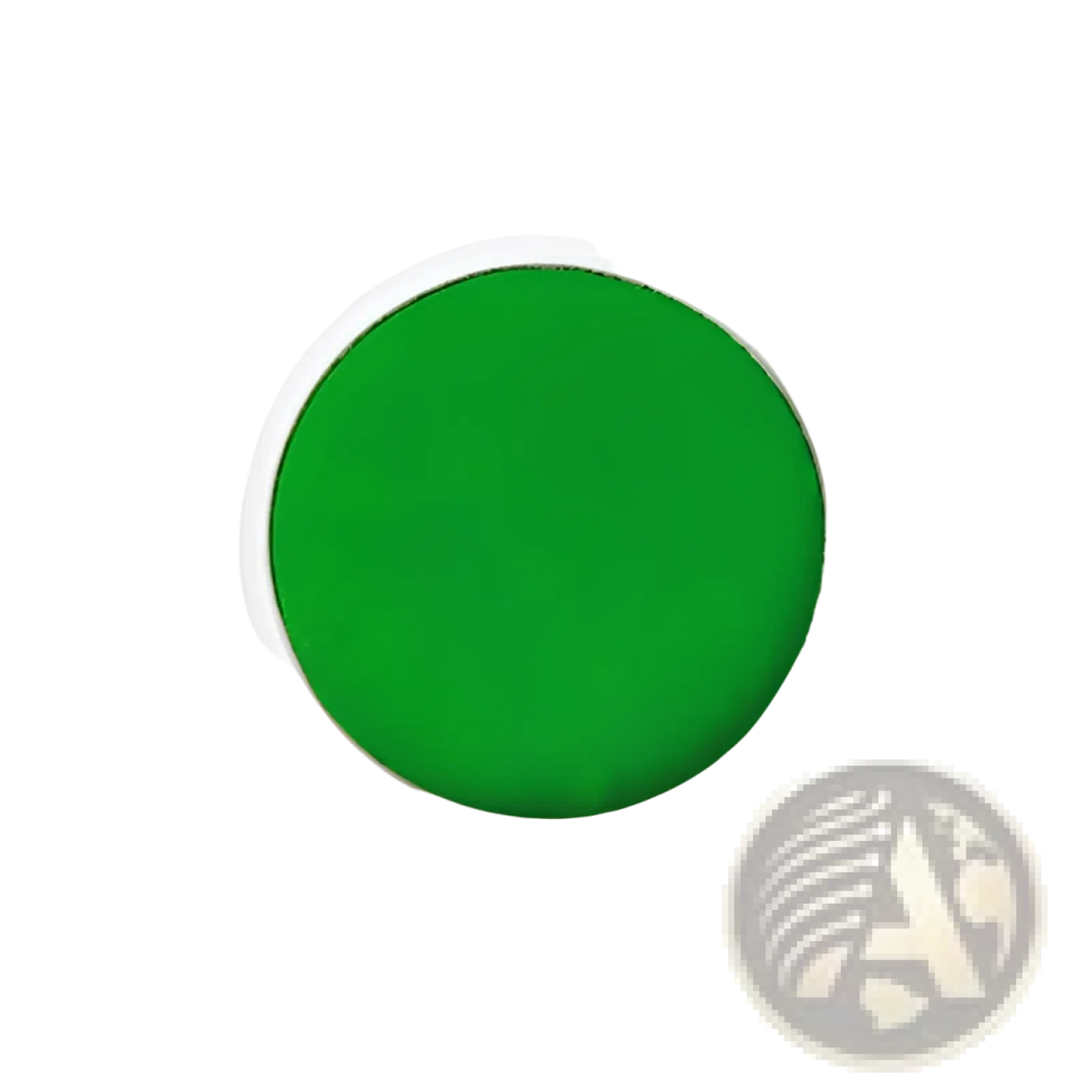 Bright green washable finger paint pad in a round white container featuring non-toxic rainbow inkpad