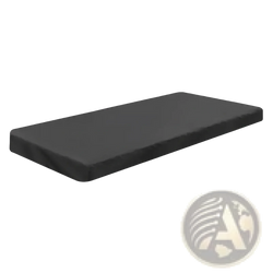 Black rectangular waterproof folding treadmill cover with smooth slightly textured fabric surface for dust protection