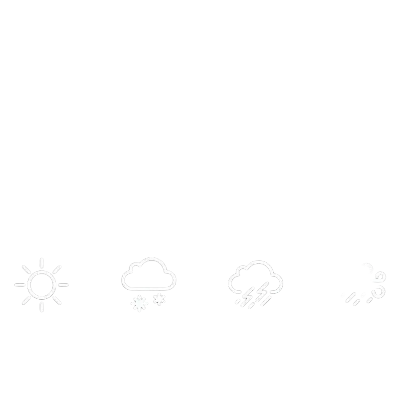 Black textured fabric waterproof outdoor furniture covers with white icons for sun snow rain and wind resistance