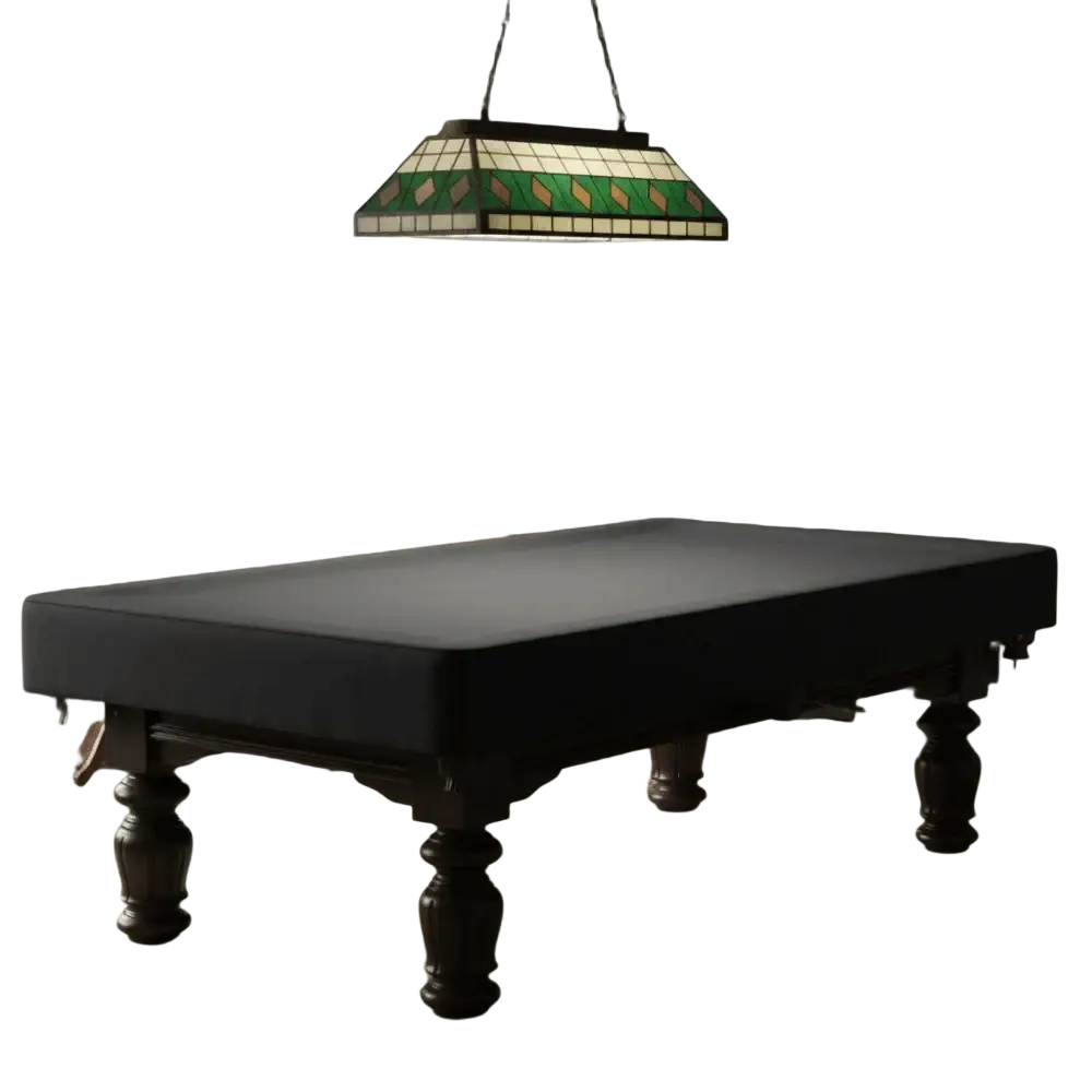 Black waterproof pool table cover made of 210d oxford fabric for billiard dust protection
