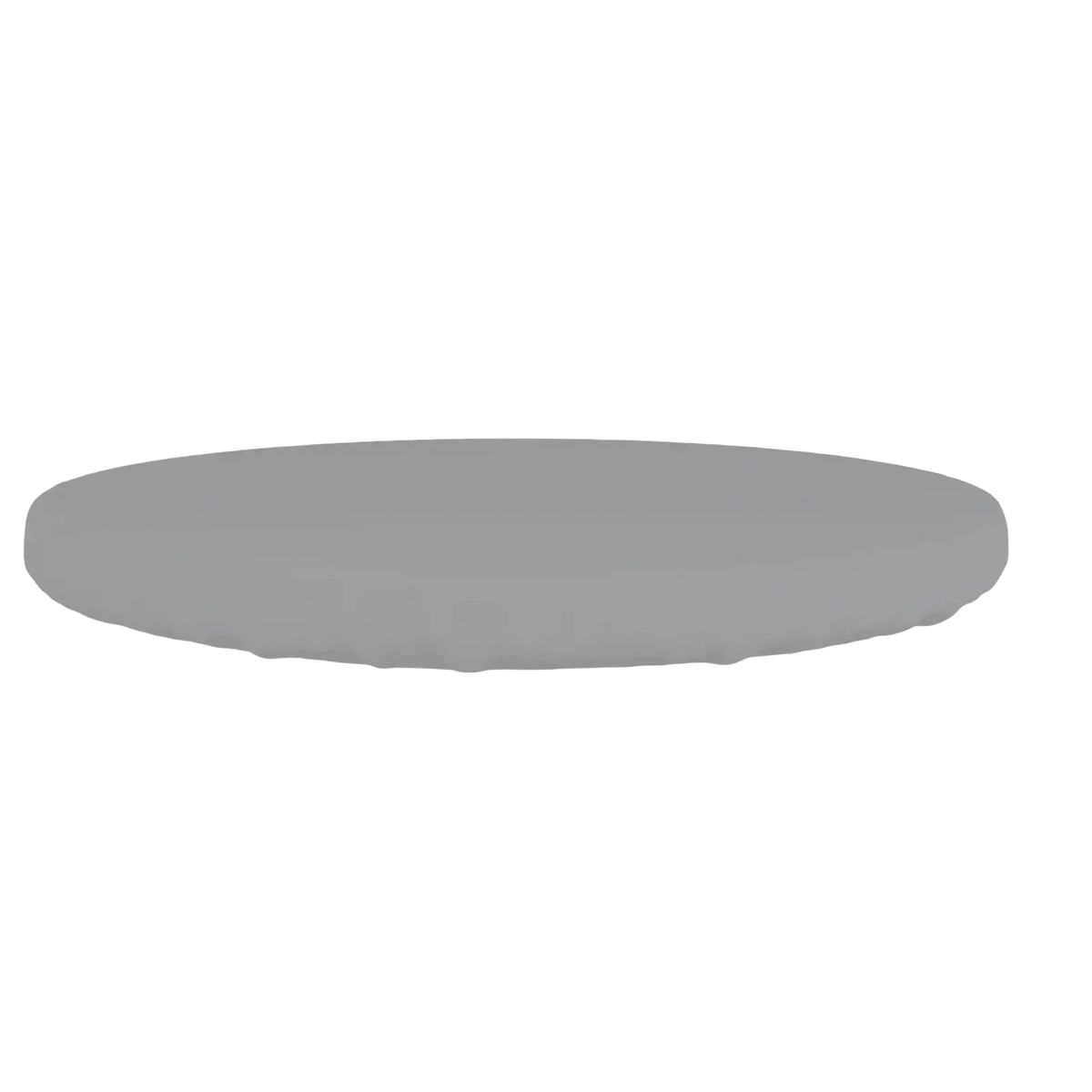 Gray oval-shaped waterproof outdoor garden table cover designed for durable protection and weather resistance
