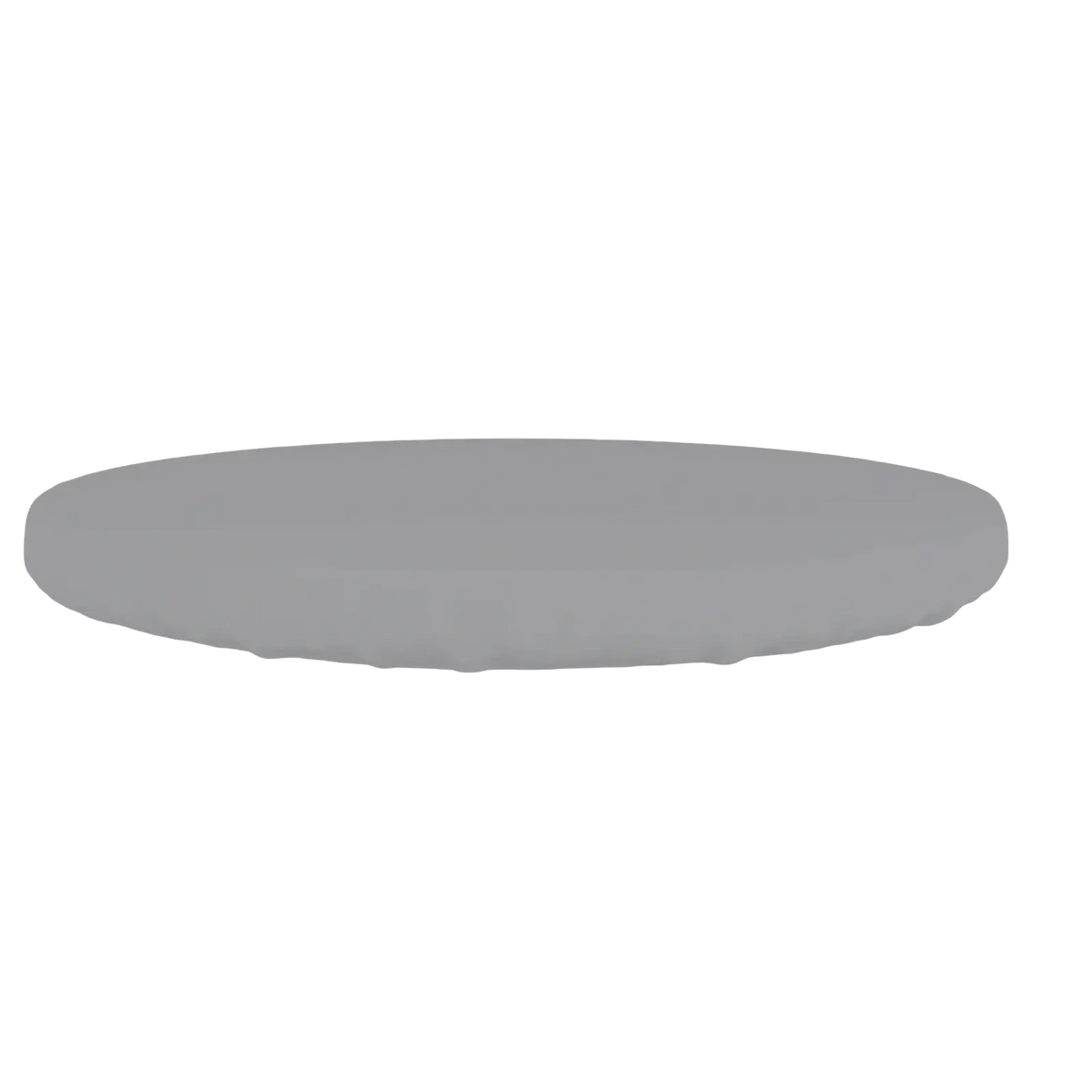 Gray oval-shaped waterproof outdoor cushion cover designed for outdoor garden use with durable material
