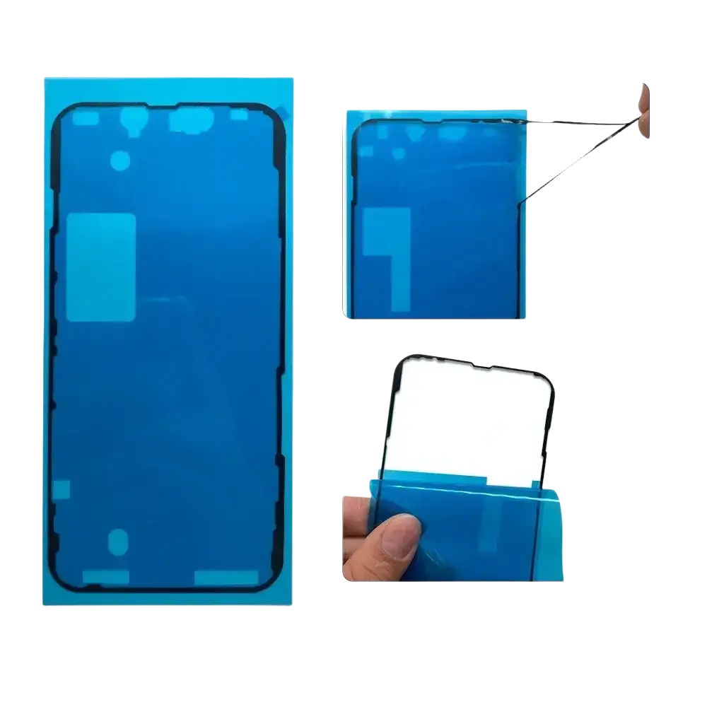 Blue protective screen adhesive film waterproof seal sticker for iphone 16 15 14 pro max smartphone repair