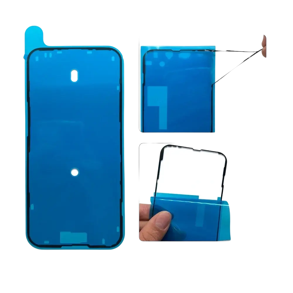 Blue waterproof seal sticker adhesive screen protector for iphone 15 plus pro max plus mini lcd display