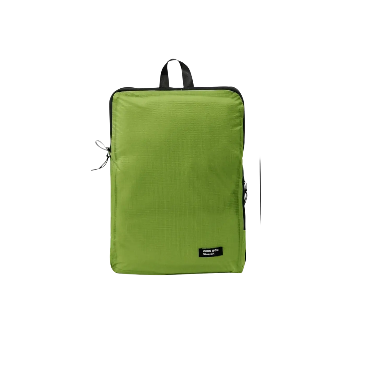 A compact lime green waterproof travel toiletry bag with black trim and lightweight organizer design