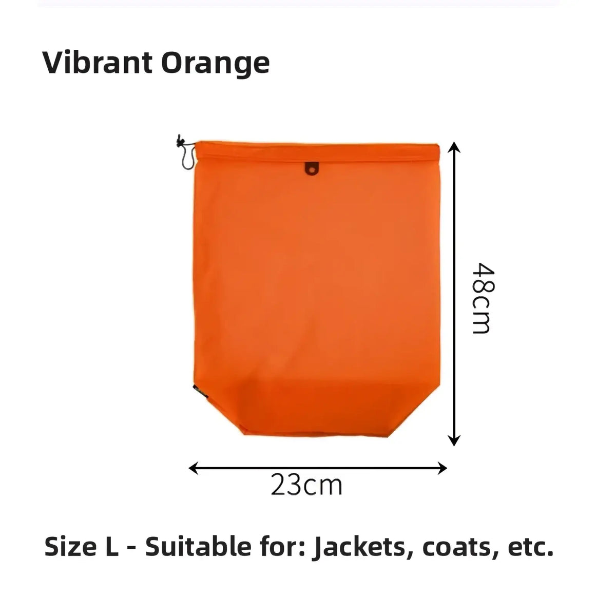 Vibrant orange waterproof travel toiletry bag made of lightweight mesh mesh fabric size l for organized packing