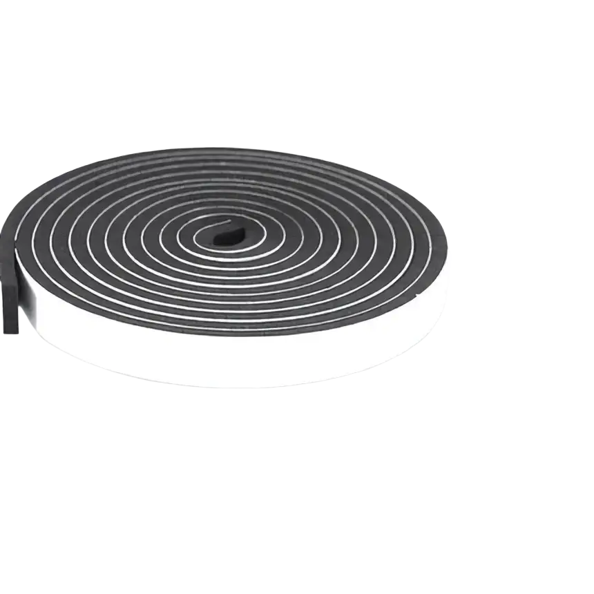 Black adhesive foam tape 15mm wide 200cm long weather stripping foam tape for doors and windows use