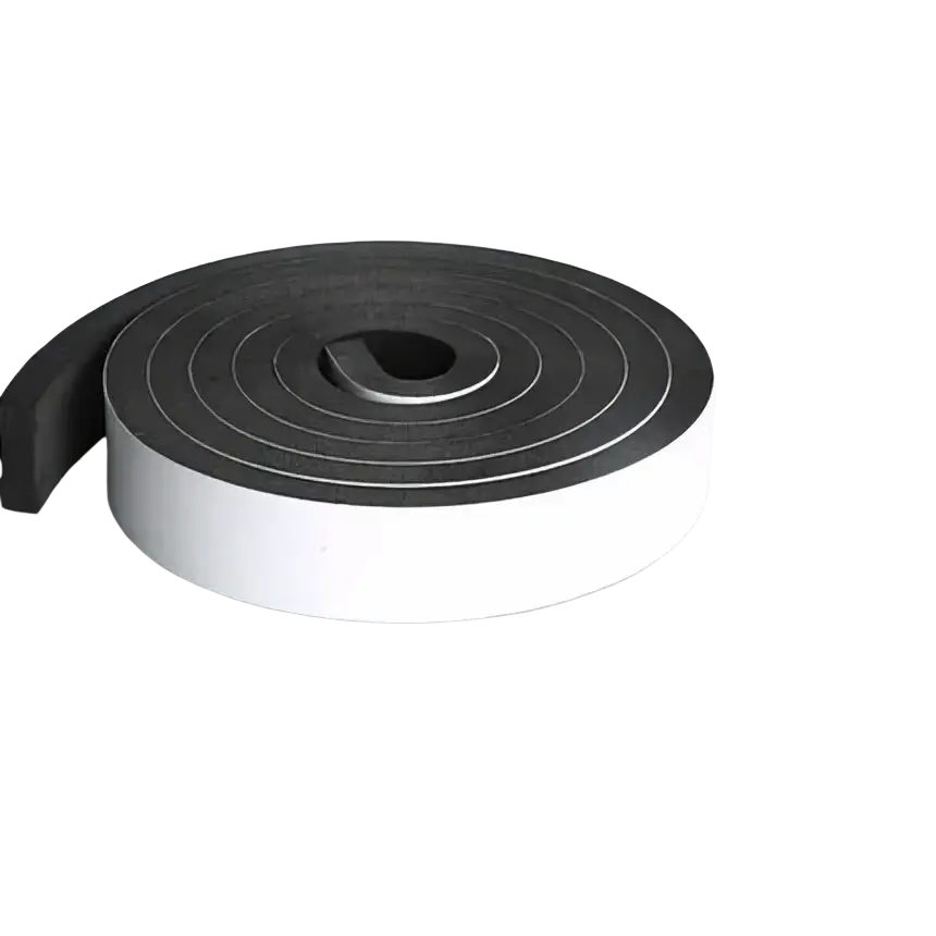 Black foam sealant strip 1cm thick 200cm long weather stripping foam tape for doors and windows use