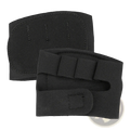 Black tactical elbow pads with adjustable straps and reinforced stitching for weight lifting gloves for women and men