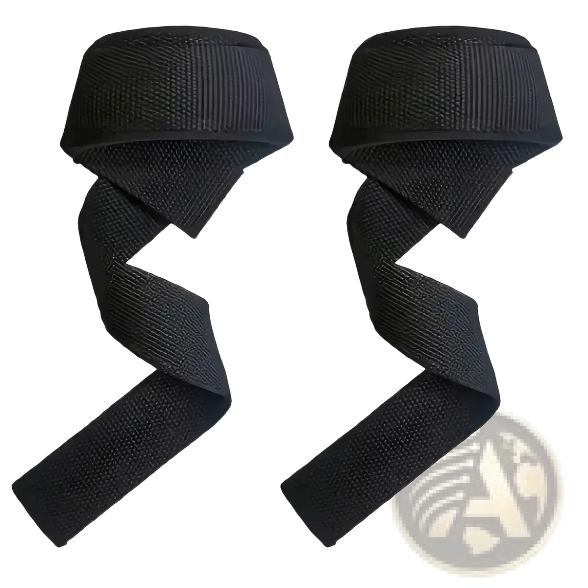 Black textured grip weight lifting straps padded wrist wraps designed for athletic use and support
