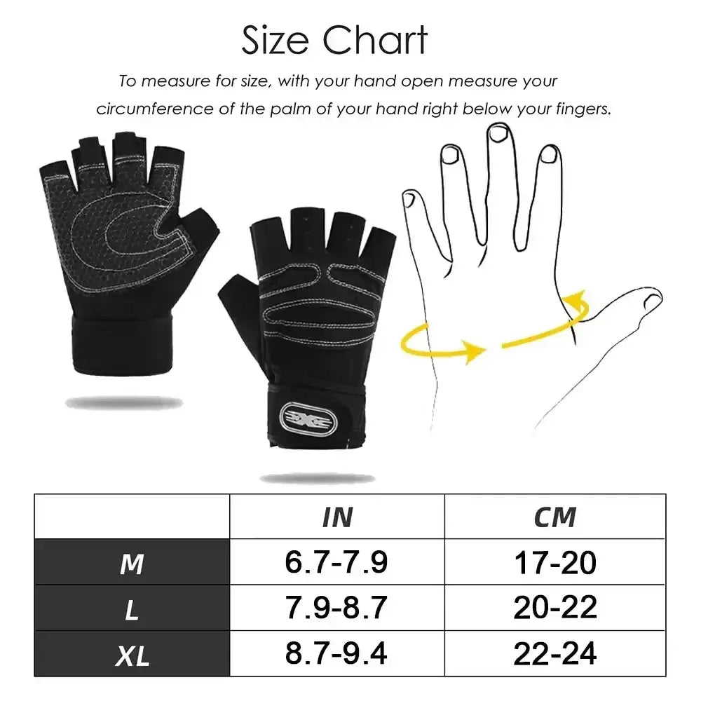 Black weightlifting gloves with wrist wrap featuring reinforced stitching and branded logo on wristband