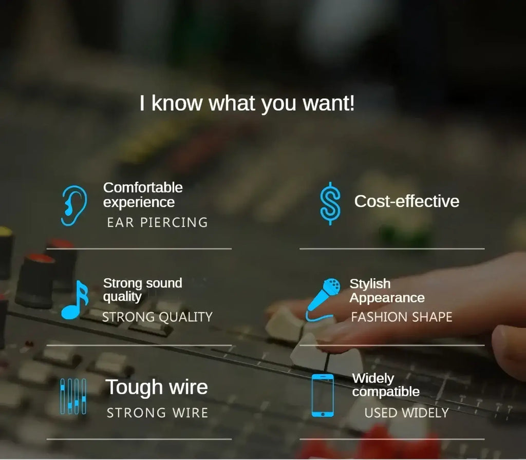 Wired control earphones for ios and android with comfortable fit strong sound and durable tough wire design