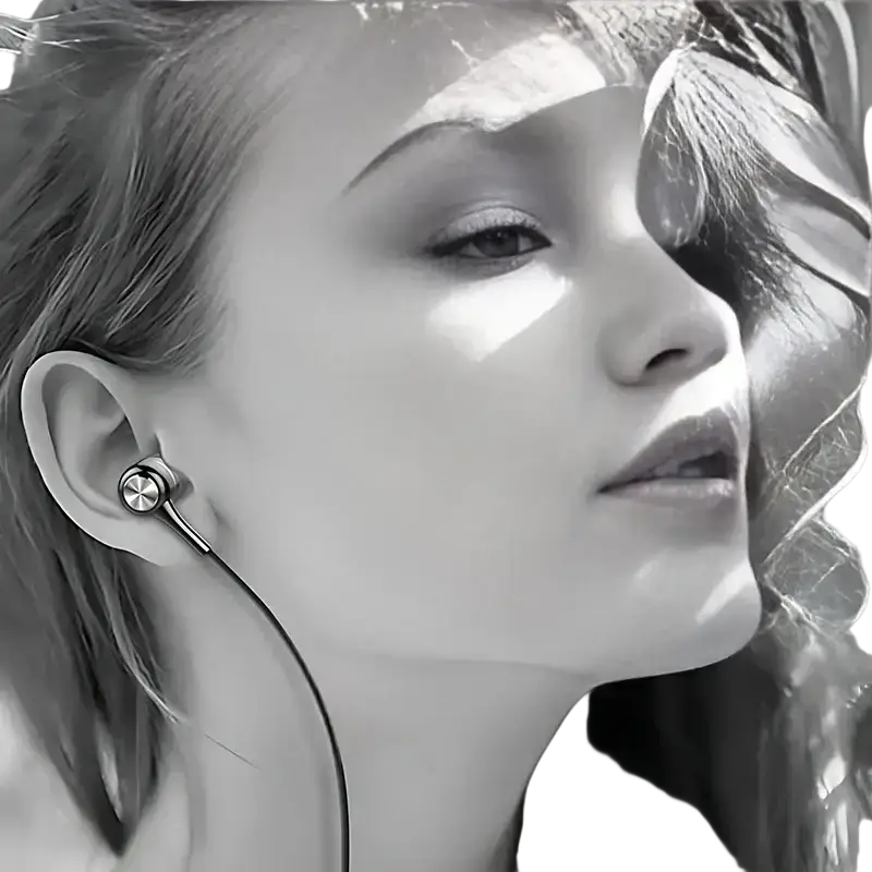 Vaorlo wired in-ear headphones with metallic finish and sleek design for enhanced ear gaming headset performance