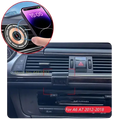 Black plastic car phone holder with magnetic clasp for wireless charging in audi a6 c7 a7 4g8 models