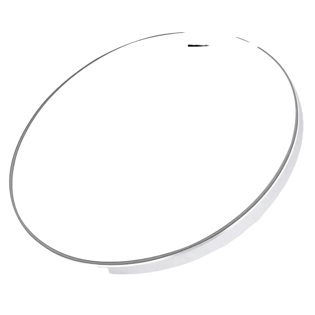 White circular wireless charger fast charge pad for xiaomi with sleek metallic rim and subtle gray fast charge text