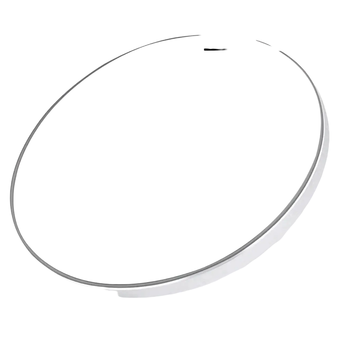 White circular wireless charger fast charge pad for Xiaomi with sleek metallic rim and fast charge engraving