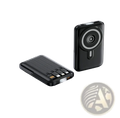 Black wireless magnetic power banks 10000mah featuring circular wireless pad and multiple usb ports for fast charging