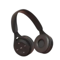 Black wireless over ear bluetooth headphones with matte finish soft earcups and 3.5mm audio port for versatile use