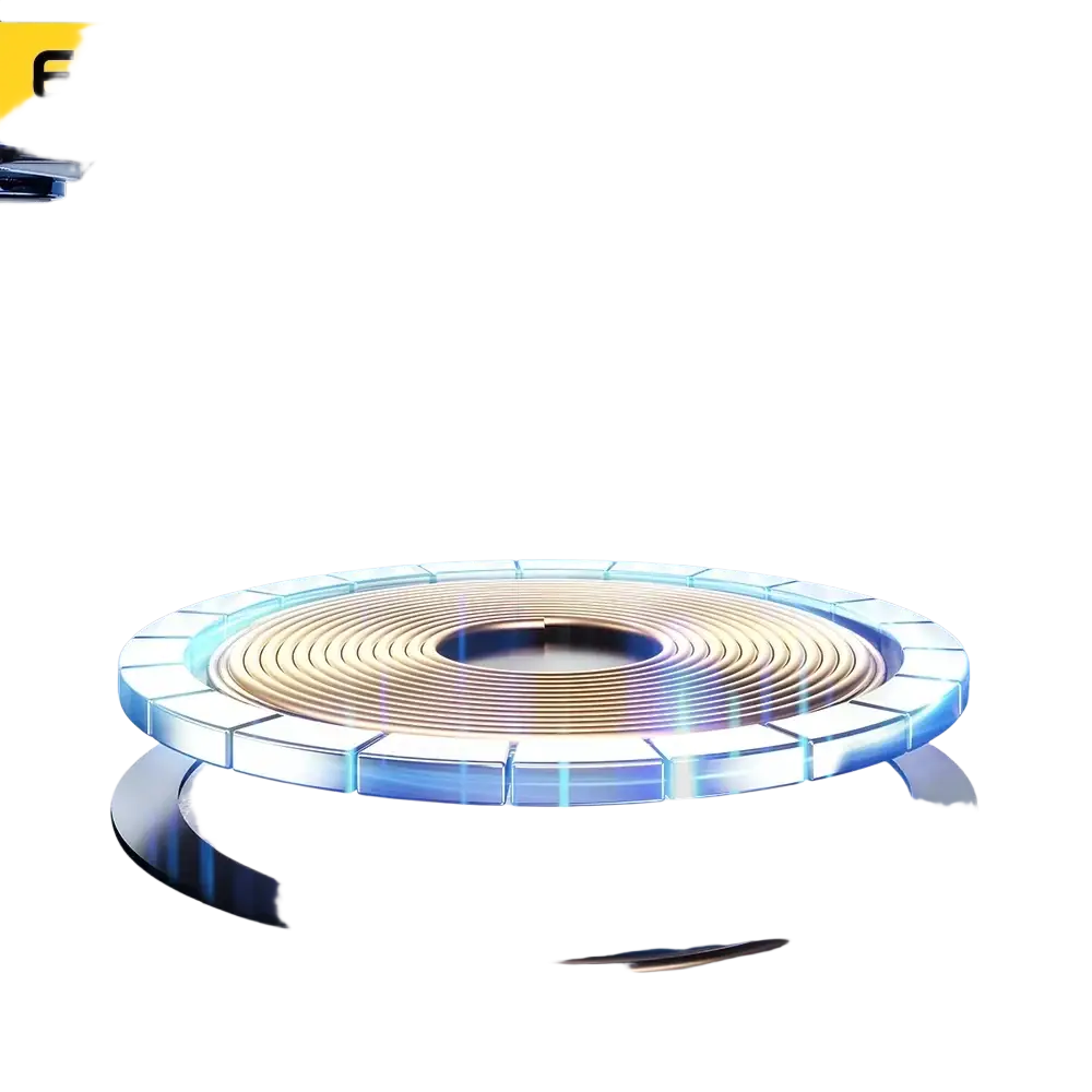 Essager 3800gs plus 200gs wireless power bank coil with sleek metallic design and blue illumination for fast wireless power