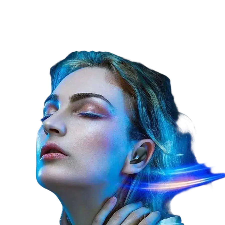 Wireless sleeping earbuds in sleek black with hifi sound quality and a compact charging case for immersive audio
