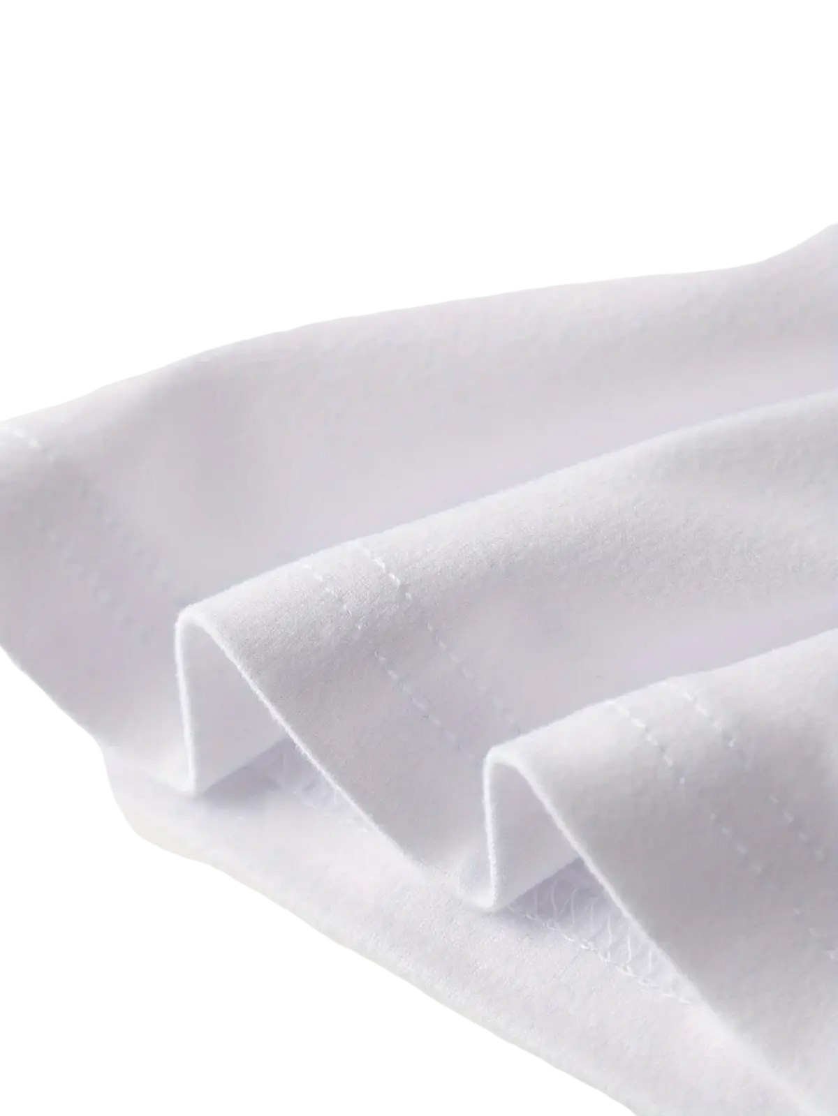 White cotton fabric with subtle stitching on folded edges of women casual graphic t shirt black enjoy the little things
