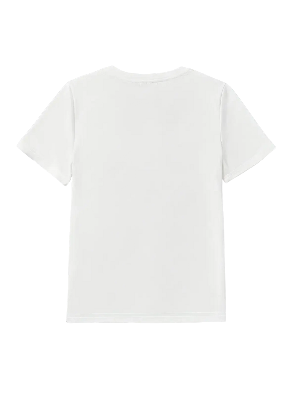 White short sleeve t shirt for women with a floral daisy design and simple crew neck made of soft fabric