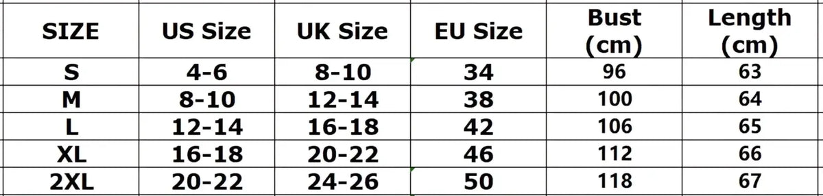 The table displays size conversions for a women knit zip up hoodie casual solid sweater jacket with bust and length measurements
