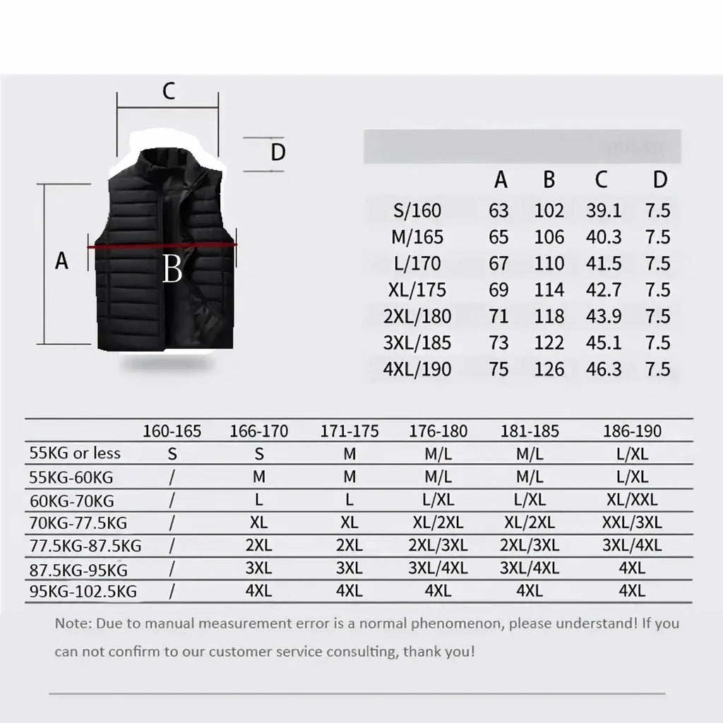 Black quilted puffer vest with high collar and front zipper closure for women winter warm outerwear