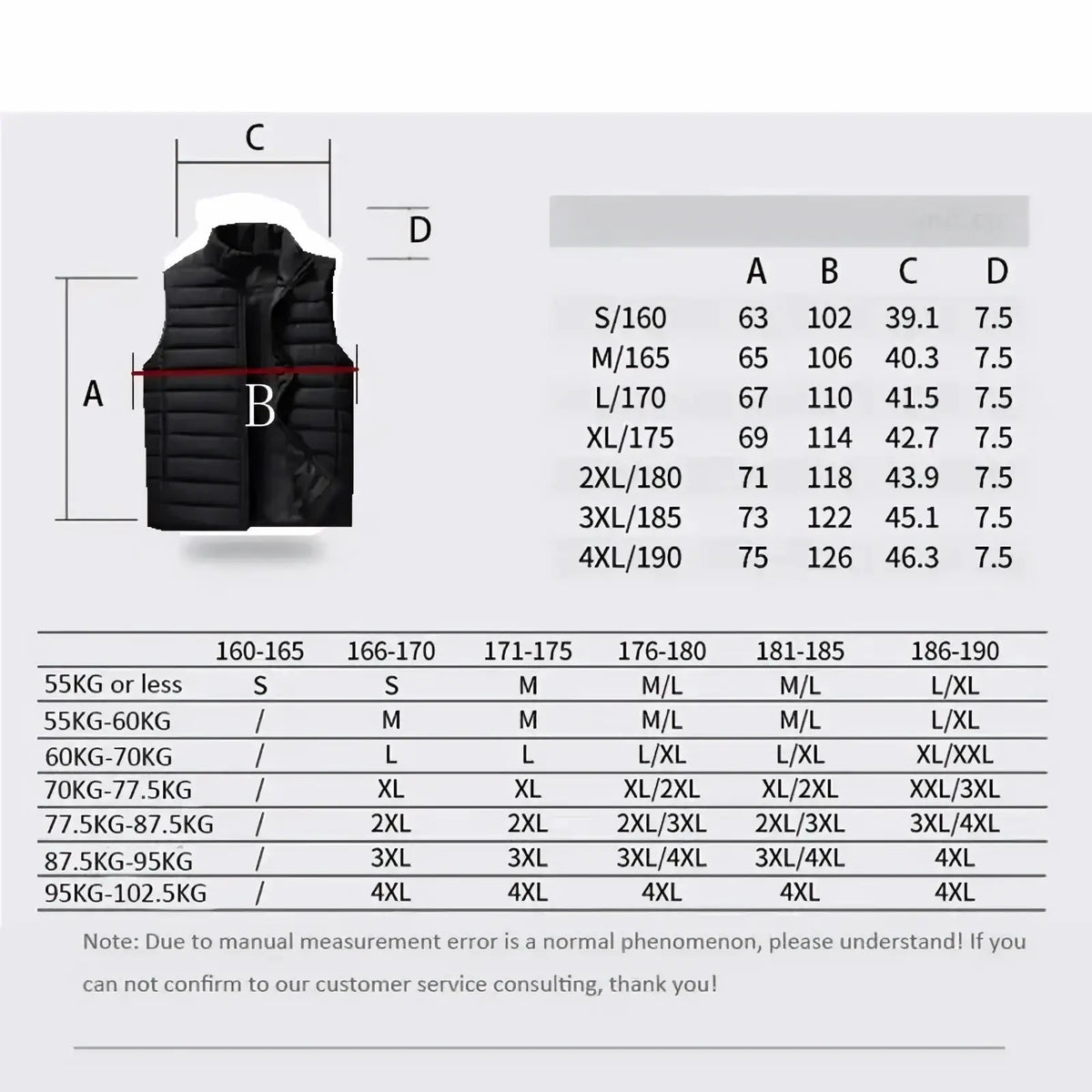 Black quilted puffer vest with high collar and front zipper closure for women winter warm outerwear