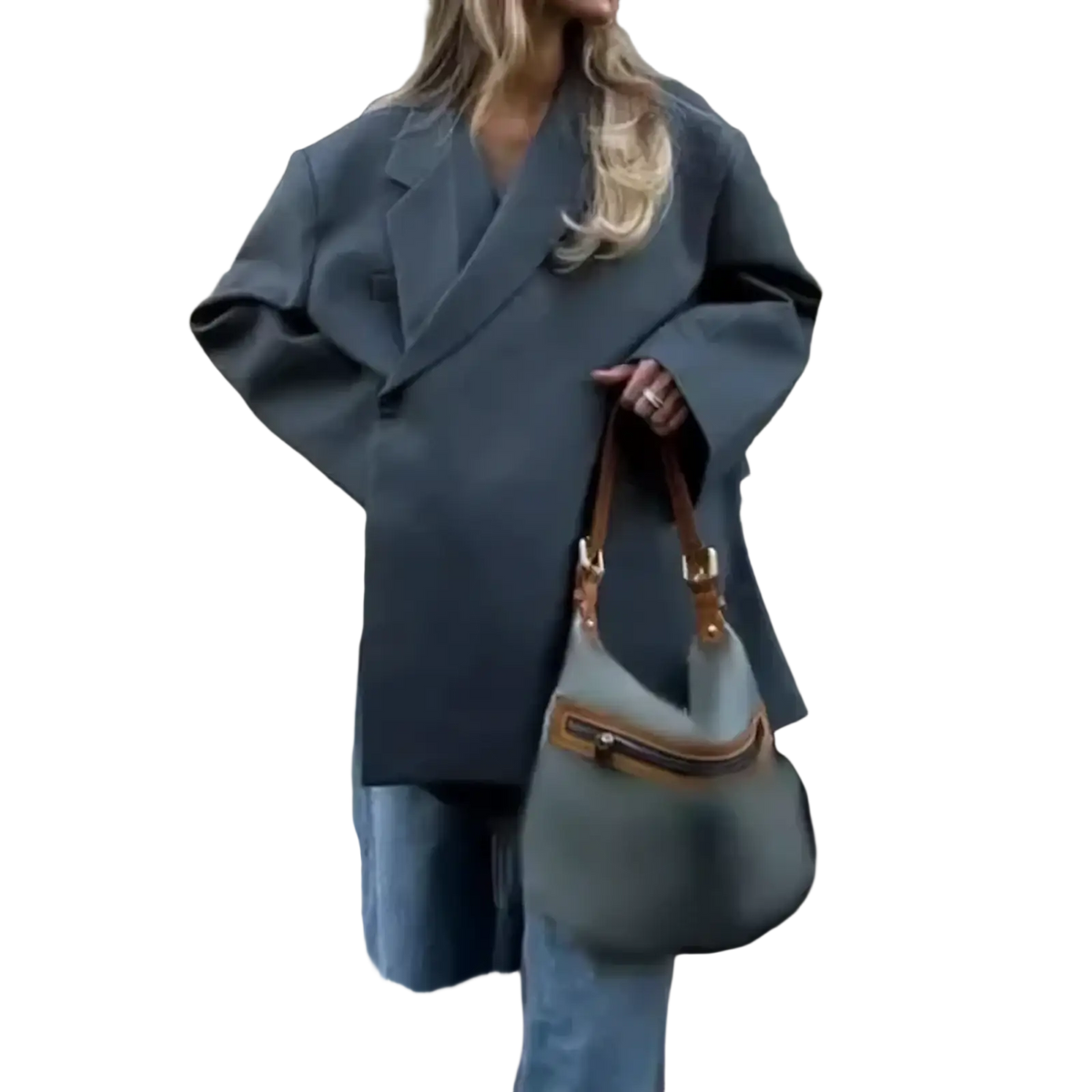 Women red patent leather tote bag with a soft muted teal exterior tan leather straps and gold-tone hardware