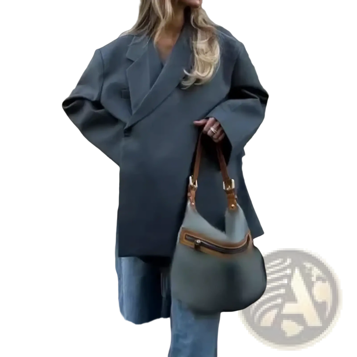 Women red patent leather tote bag with a soft muted teal exterior tan leather straps and gold-tone hardware