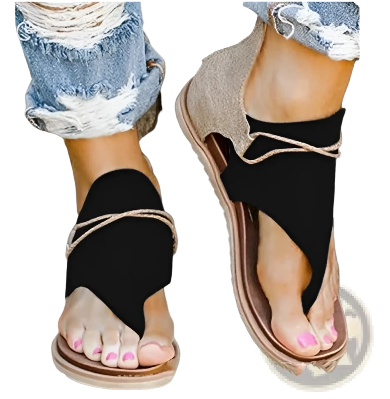 Women sandals animal print flat thong strappy shoes featuring black and tan platform sandals with woven straps