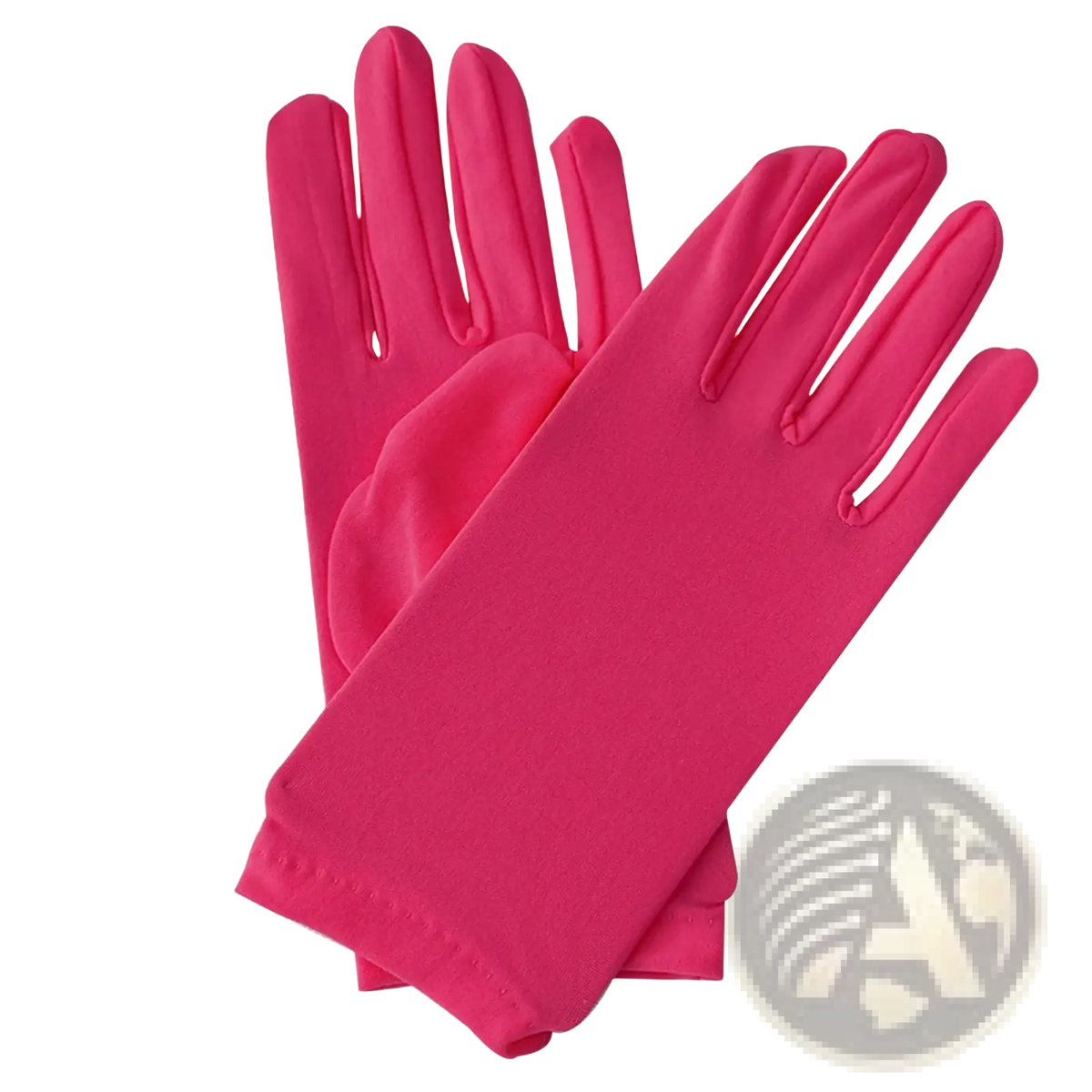 Women satin gloves vibrant red long elbow mittens made of glossy satin with smooth finish and stitched cuffs
