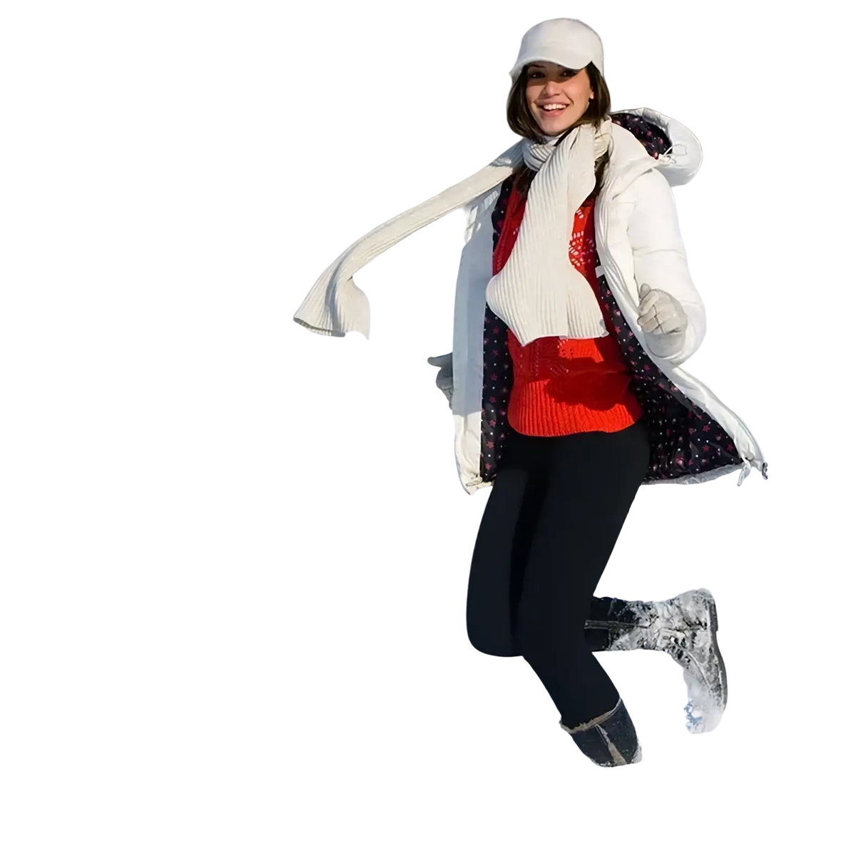Black fleece-lined women winter warm leggings with a snug fit and elastic waistband for cold weather wear