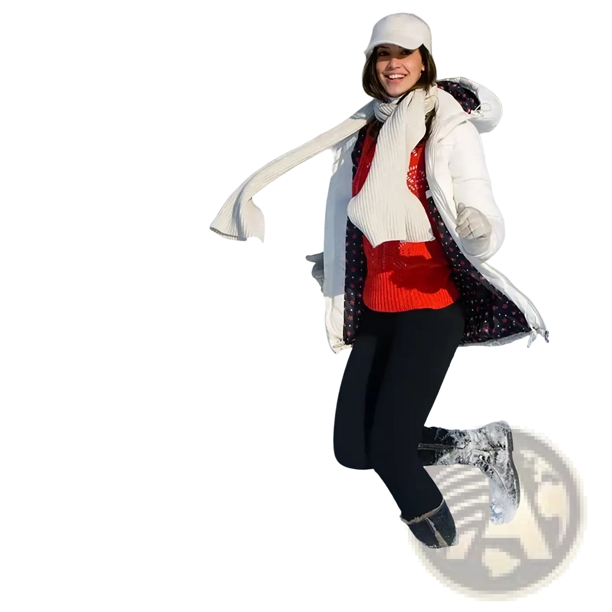 Black fleece-lined women winter warm leggings with a snug fit and elastic waistband for cold weather wear