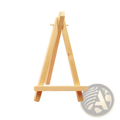 Light-colored wooden miniature easel 16cm tall 9cm wide for wedding engagement decor and birthday decoration use