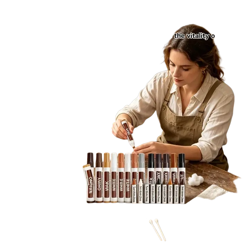 Aiye wooden furniture paint fixer markers in various colors with palette and tools for restoring vintage wood finish