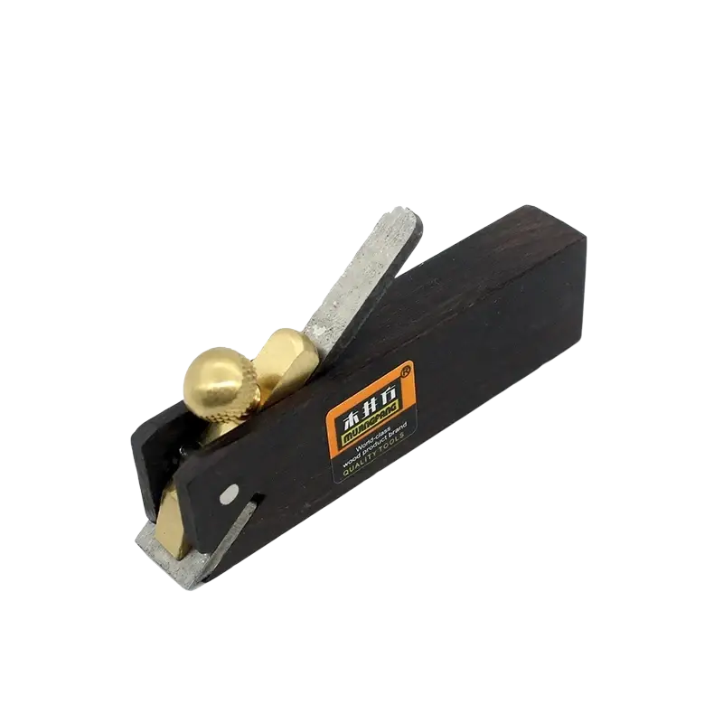 Black wooden hand plane with brass and steel components from wood hand planes set ebony woodworking tools