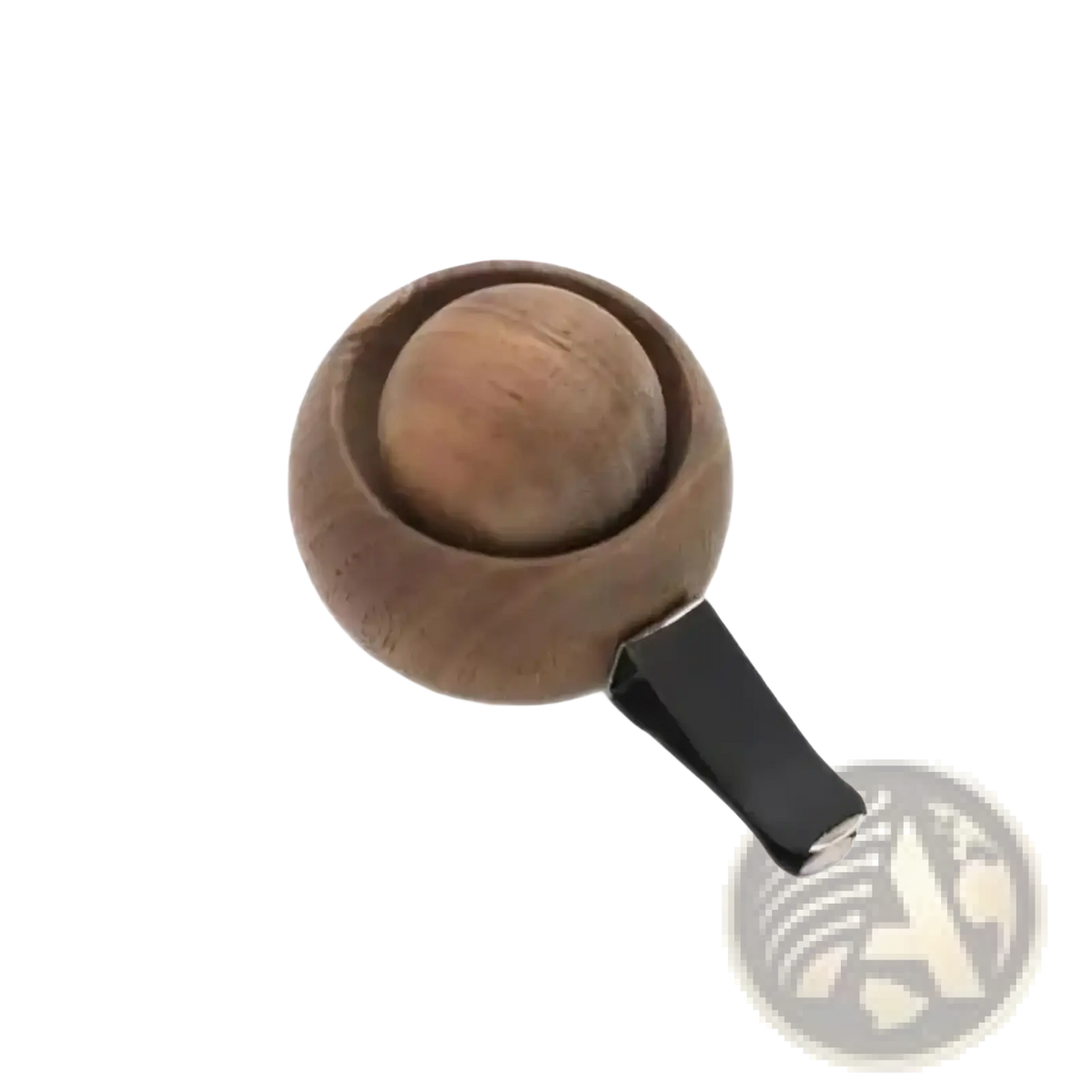 Wooden essential oil diffuser aromatherapy decor featuring a spherical massage ball with black magnetic clip attachment