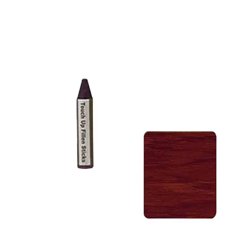 Mahogany-colored paint pen with sleek metallic casing and tapered tip for wooden furniture repair and scratch restoration
